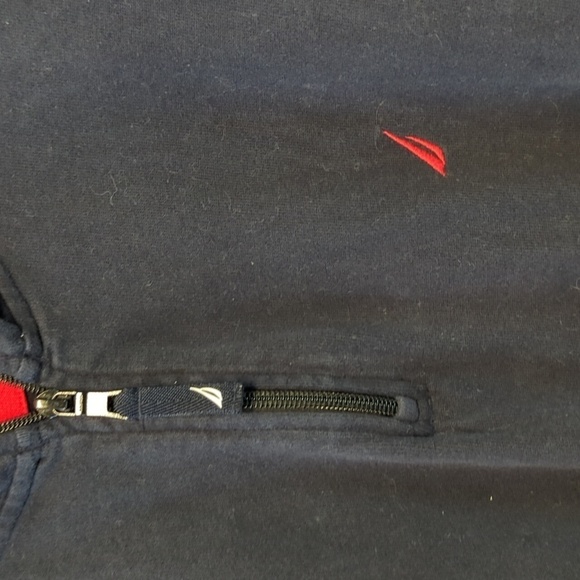 Nautica Men's Long Sleeve Navy 3/4 Zip Pullover Shirt 100% Cotton Size XL - Picture 2 of 5